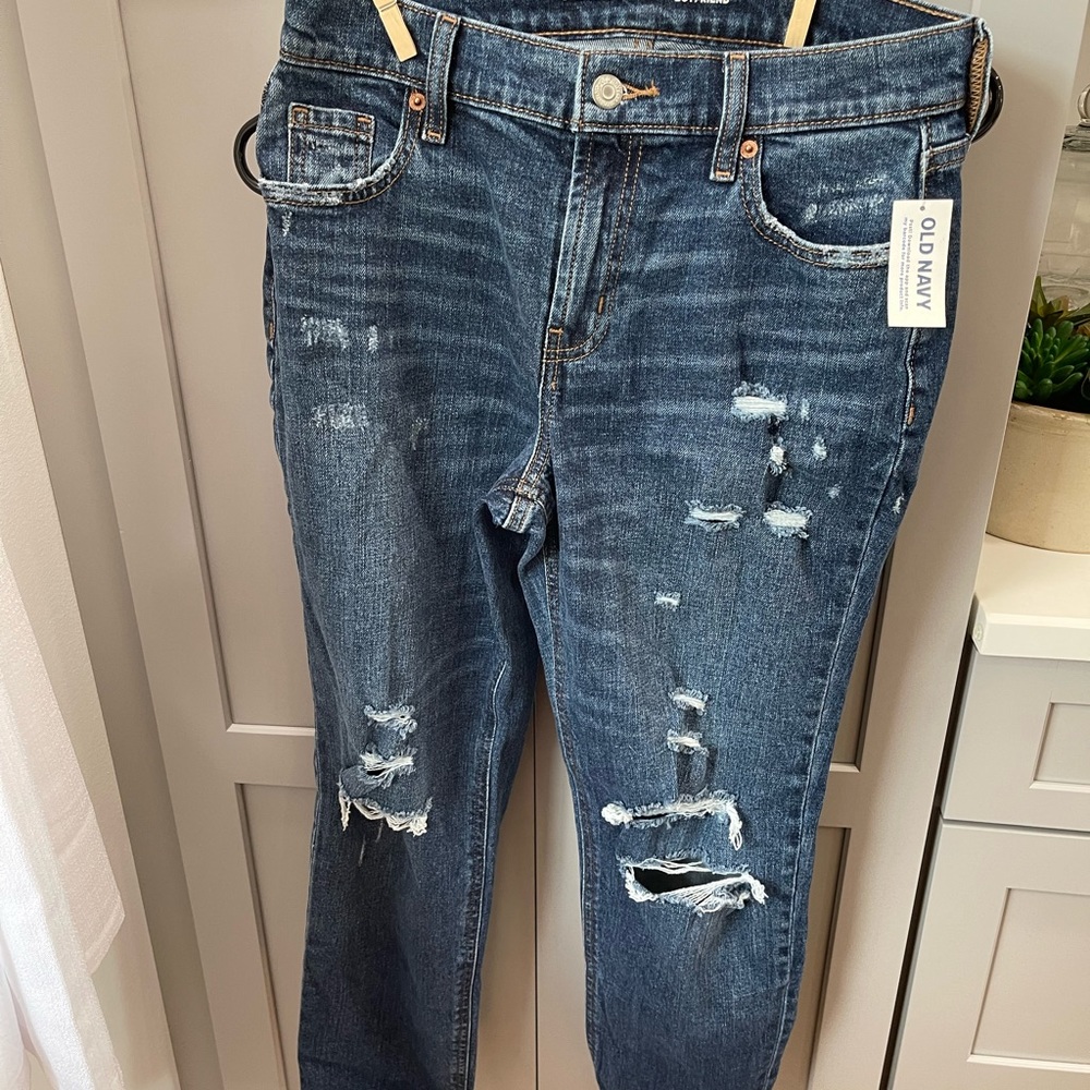 mid rise boyfriend jean